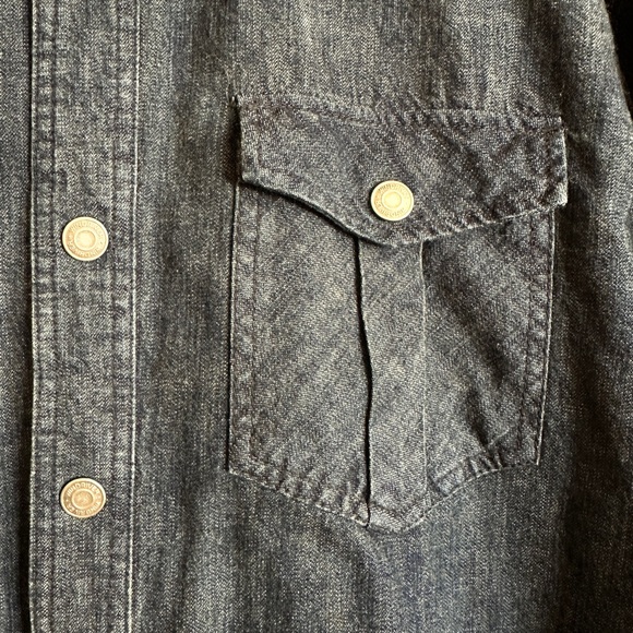 WindRiver Flannel Lined Snap Denim Shirt - Picture 4 of 6